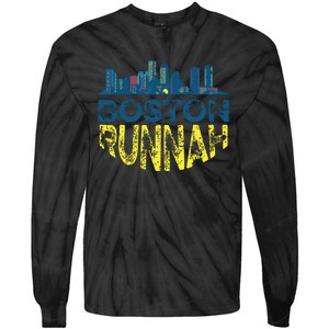 Marathon Runner Miles Runnah Tie-Dye Long Sleeve Shirt