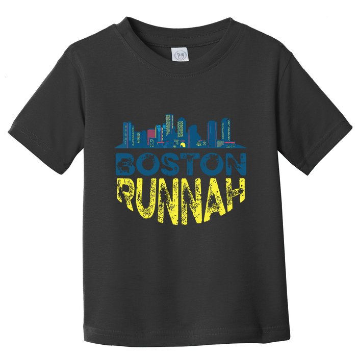 Marathon Runner Miles Runnah Toddler T-Shirt