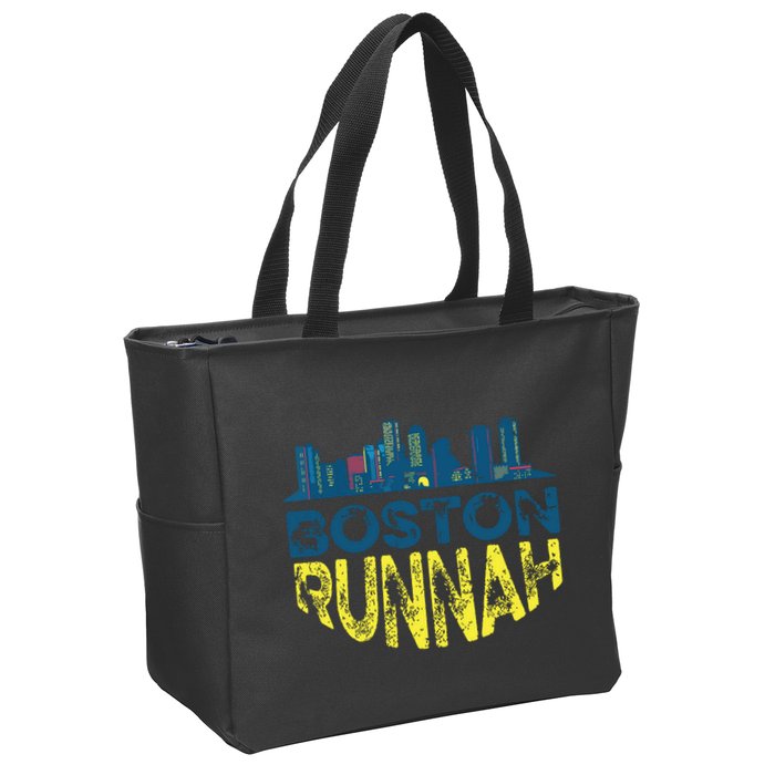 Marathon Runner Miles Runnah Zip Tote Bag