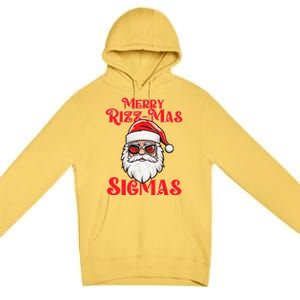 Merry Rizz Mas Sigmas Funny Gen Alpha Xmas Santa Christmas Premium Pullover Hoodie