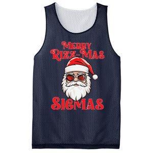 Merry Rizz Mas Sigmas Funny Gen Alpha Xmas Santa Christmas Mesh Reversible Basketball Jersey Tank