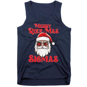 Merry Rizz Mas Sigmas Funny Gen Alpha Xmas Santa Christmas Tank Top