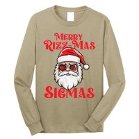 Merry Rizz Mas Sigmas Funny Gen Alpha Xmas Santa Christmas Long Sleeve Shirt