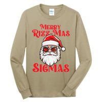 Merry Rizz Mas Sigmas Funny Gen Alpha Xmas Santa Christmas Tall Long Sleeve T-Shirt