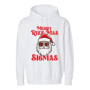 Merry Rizz Mas Sigmas Funny Gen Alpha Xmas Santa Christmas Garment-Dyed Fleece Hoodie