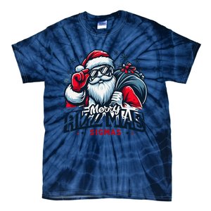 Merry Rizz Mas Sigmas Gen Alpha Middle School Christmas Tie-Dye T-Shirt