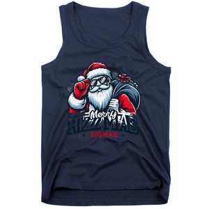 Merry Rizz Mas Sigmas Gen Alpha Middle School Christmas Tank Top