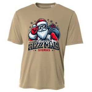 Merry Rizz Mas Sigmas Gen Alpha Middle School Christmas Cooling Performance Crew T-Shirt