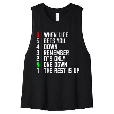 Motorcycle Rider Motivational Motorcyclists Motocross Riding Women's Racerback Cropped Tank