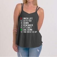 Motorcycle Rider Motivational Motorcyclists Motocross Riding Women's Strappy Tank