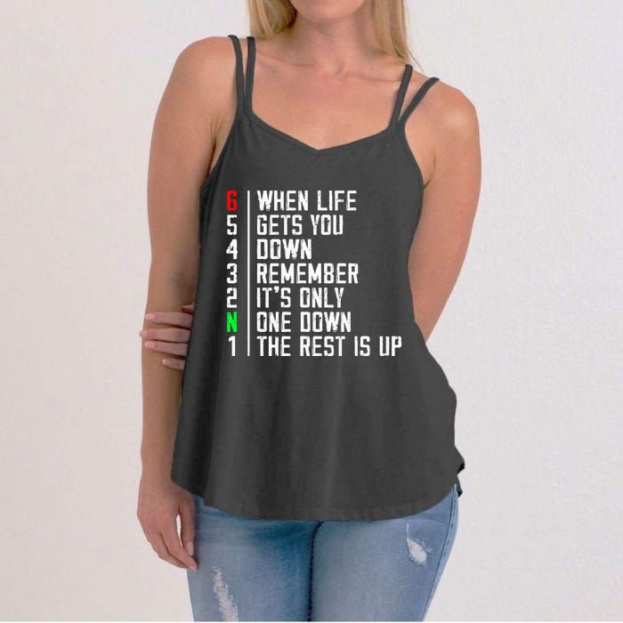 Motorcycle Rider Motivational Motorcyclists Motocross Riding Women's Strappy Tank