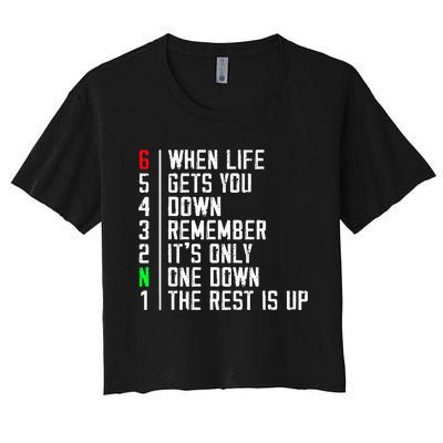 Motorcycle Rider Motivational Motorcyclists Motocross Riding Women's Crop Top Tee