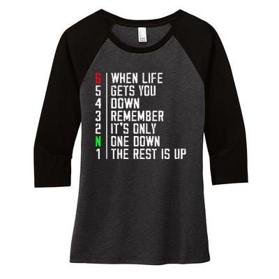 Motorcycle Rider Motivational Motorcyclists Motocross Riding Women's Tri-Blend 3/4-Sleeve Raglan Shirt