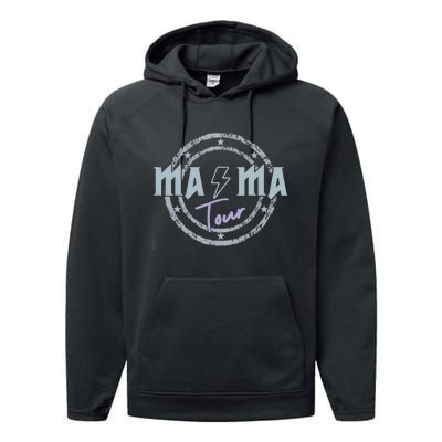 Mama Rock Moms Life Mothers Day Family Performance Fleece Hoodie