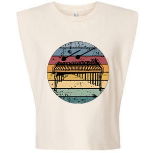 Marimba Retro Marimba Player Marimba Lover Garment-Dyed Women's Muscle Tee