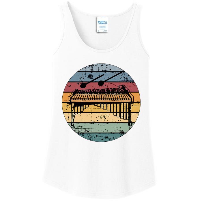 Marimba Retro Marimba Player Marimba Lover Ladies Essential Tank