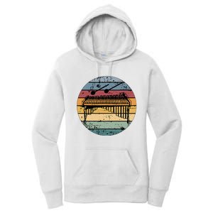 Marimba Retro Marimba Player Marimba Lover Women's Pullover Hoodie