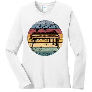 Marimba Retro Marimba Player Marimba Lover Ladies Long Sleeve Shirt