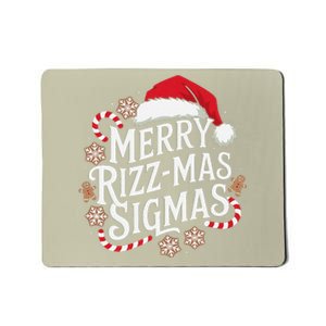 Merry Rizz Mas Sigmas Funny Gen Alpha Xmas Santa Christmas Mousepad