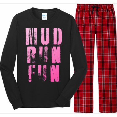 Mud Run Mud Run Fun Obstacle Race Long Sleeve Pajama Set