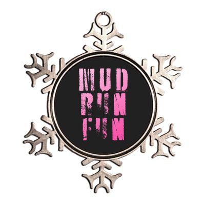 Mud Run Mud Run Fun Obstacle Race Metallic Star Ornament