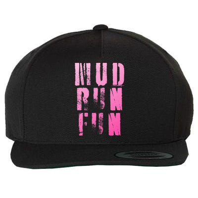 Mud Run Mud Run Fun Obstacle Race Wool Snapback Cap