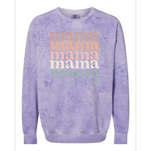 Mama Retro Colorblast Crewneck Sweatshirt