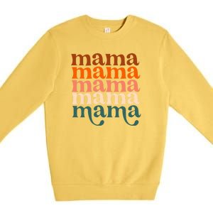 Mama Retro Premium Crewneck Sweatshirt