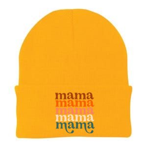 Mama Retro Knit Cap Winter Beanie