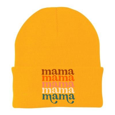 Mama Retro Knit Cap Winter Beanie