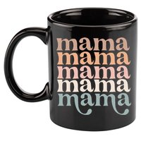 Mama Retro 11oz C Handle Ceramic Mug
