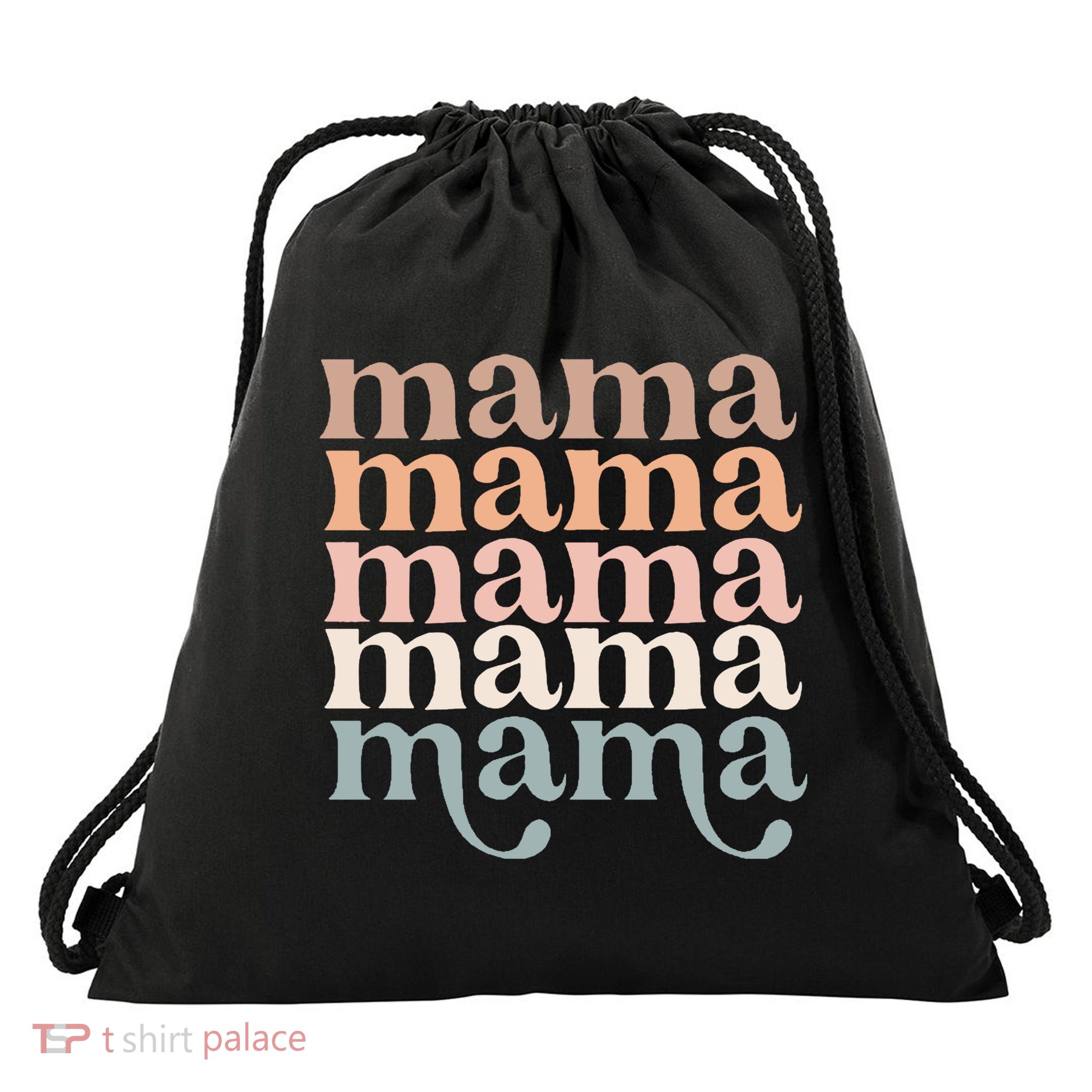 Mama Retro Drawstring Bag
