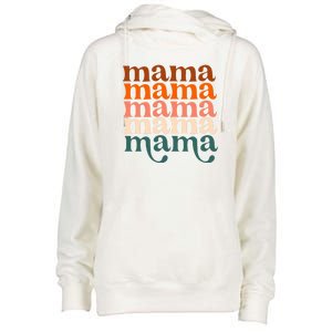 Mama Retro Womens Funnel Neck Pullover Hood