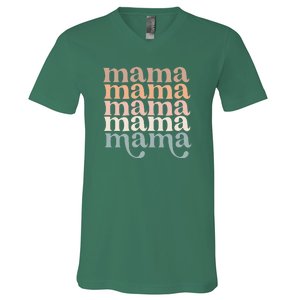 Mama Retro V-Neck T-Shirt