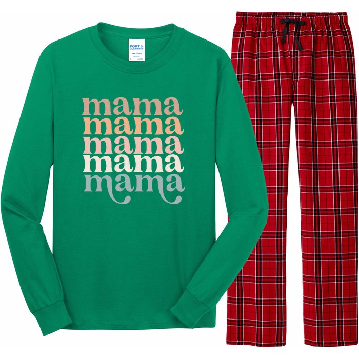 Mama Retro Long Sleeve Pajama Set