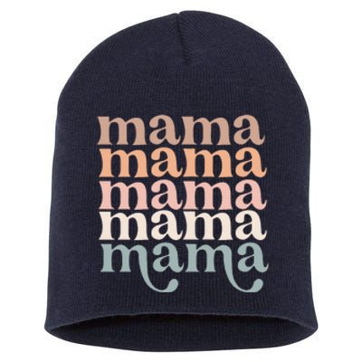 Mama Retro Short Acrylic Beanie