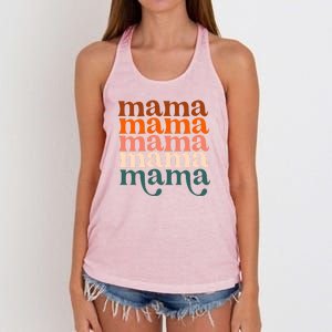 Mama Retro Women's Knotted Racerback Tank