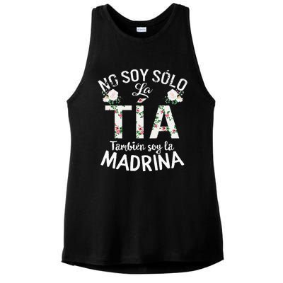 Mujer Regalo Madrina Bautizo Tia Padrino RevelacióN GéNero Ladies PosiCharge Tri-Blend Wicking Tank