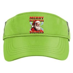 Merry Rizz Mas Sigmas Gen Alpha Middle School Christmas Adult Drive Performance Visor