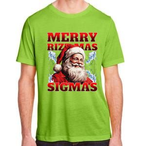 Merry Rizz Mas Sigmas Gen Alpha Middle School Christmas Adult ChromaSoft Performance T-Shirt