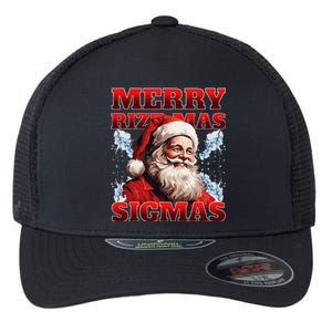 Merry Rizz Mas Sigmas Gen Alpha Middle School Christmas Flexfit Unipanel Trucker Cap