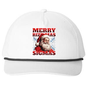 Merry Rizz Mas Sigmas Gen Alpha Middle School Christmas Snapback Five-Panel Rope Hat