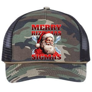 Merry Rizz Mas Sigmas Gen Alpha Middle School Christmas Retro Rope Trucker Hat Cap