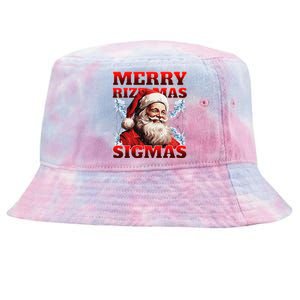 Merry Rizz Mas Sigmas Gen Alpha Middle School Christmas Tie-Dyed Bucket Hat