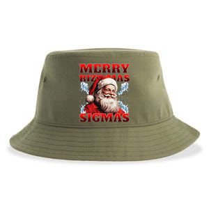 Merry Rizz Mas Sigmas Gen Alpha Middle School Christmas Sustainable Bucket Hat