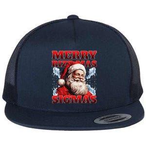 Merry Rizz Mas Sigmas Gen Alpha Middle School Christmas Flat Bill Trucker Hat