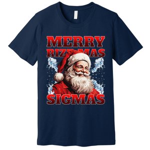 Merry Rizz Mas Sigmas Gen Alpha Middle School Christmas Premium T-Shirt