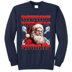 Merry Rizz Mas Sigmas Gen Alpha Middle School Christmas Tall Sweatshirt