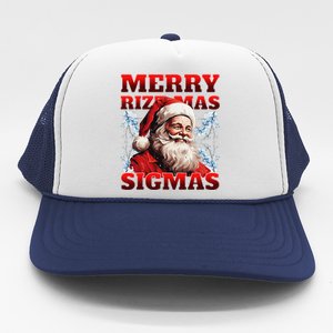 Merry Rizz Mas Sigmas Gen Alpha Middle School Christmas Trucker Hat