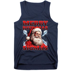 Merry Rizz Mas Sigmas Gen Alpha Middle School Christmas Tank Top